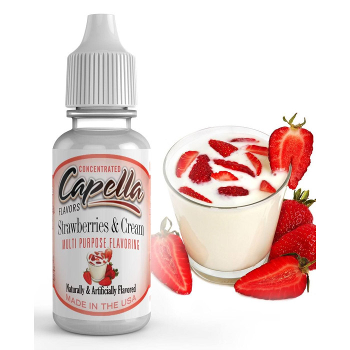 Ароматизатор Capella - Strawberries and Cream (Полуниця зі Вершками)