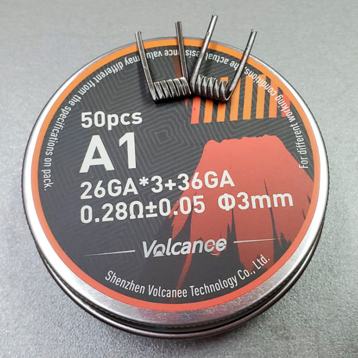 Спіраль Fused Clapton A1 26GA*3 36GA