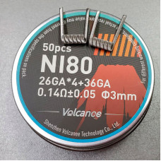 Спіраль Fused Clapton Ni80 26GA*4 36GA