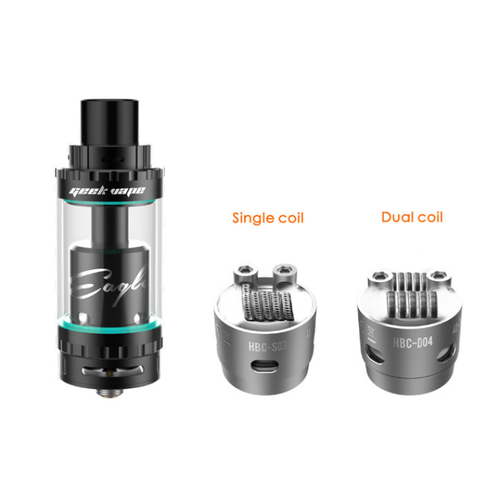 Бакомайзер, що обслуговується Geekvape Eagle Tank Airflow 6ml Black