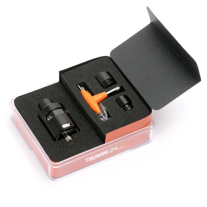 Дріп-атомайзер Geekvape Tsunami 24 RDA Glass Black